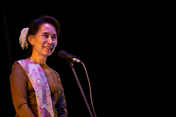 Aung San Suu Kyi, chairwoman of the National League for Democracy (NLD)
