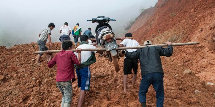 Landslides Interfere with Election Campaigns in Chin State