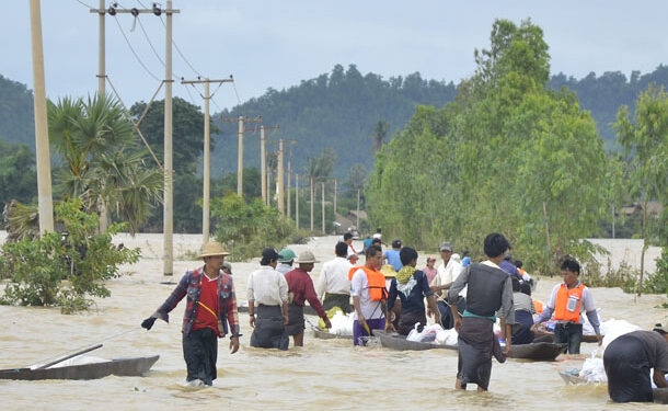 Flood-Related Death Toll in Myanmar Reaches 20