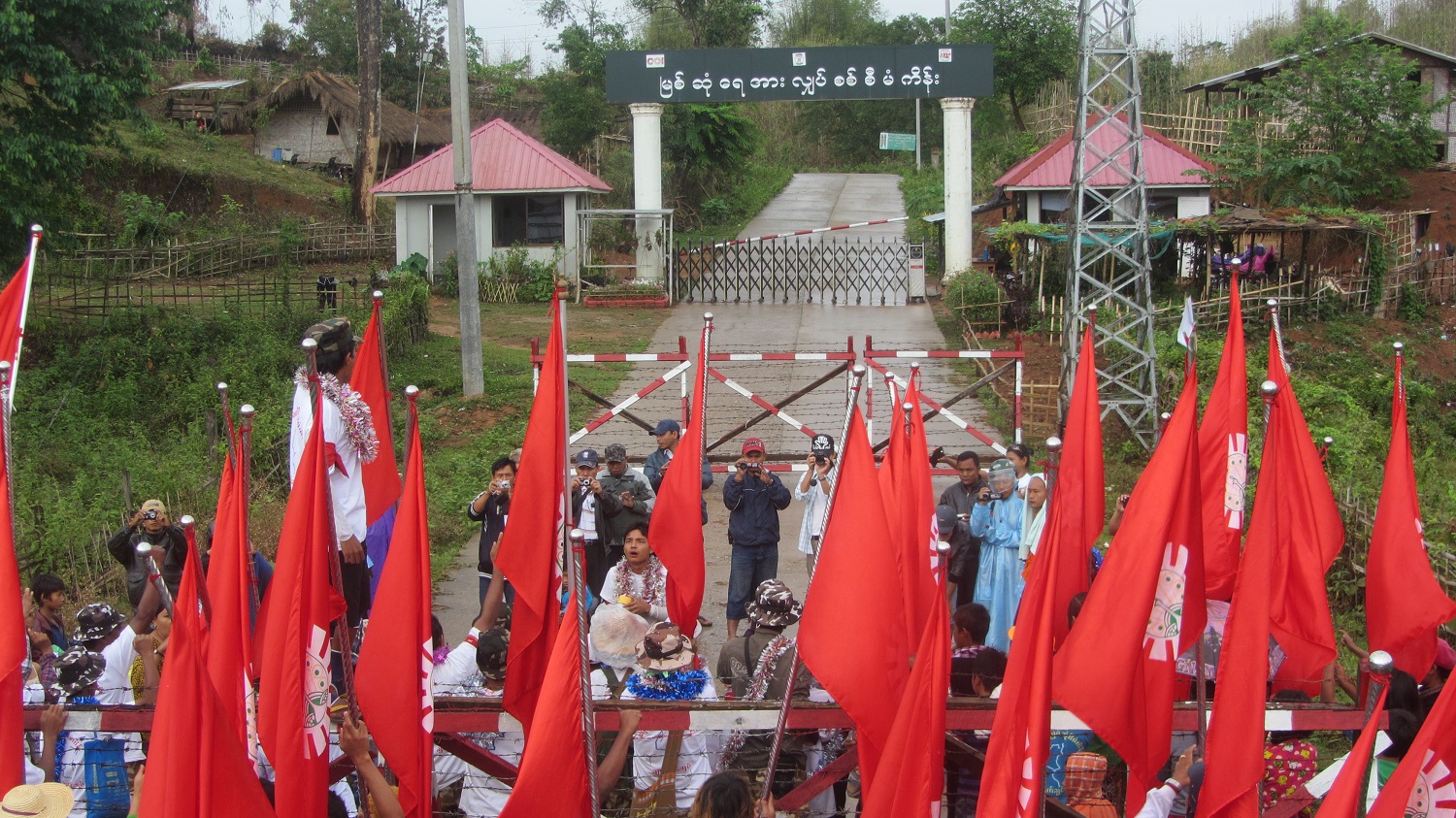 Locals staging a demonstration against the dam in 2015.(Photos: Nan Lwin Hnin Pwint / The Irrawaddy)