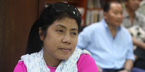 Dr.Daw Nyo Nyo Thin. Photo - JPaing / The Irrawaddy )