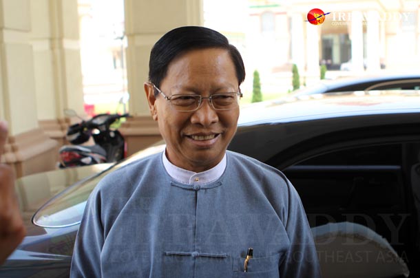 Thura Aung Ko (Religious Affairs and Culture Minister(Photo: Myo Min Soe /The Irrawaddy)