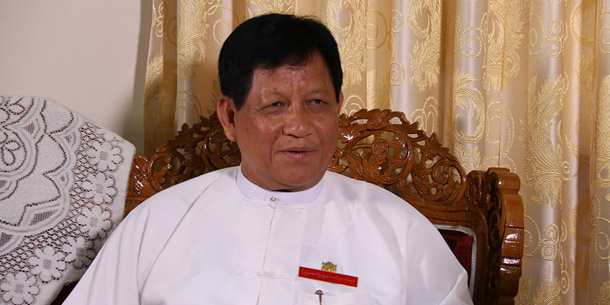 Tin Aye, chairman of the Union Election Commission(Photo: The Irrawaddy)
