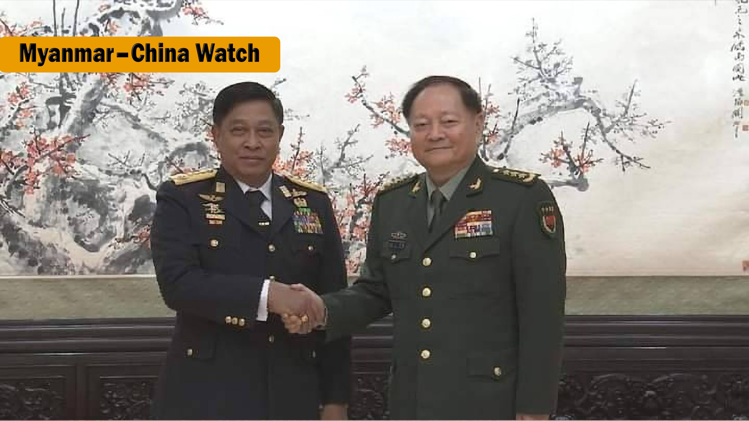 Myanmar Junta Defense Minister Meets China’s Top Military Officer