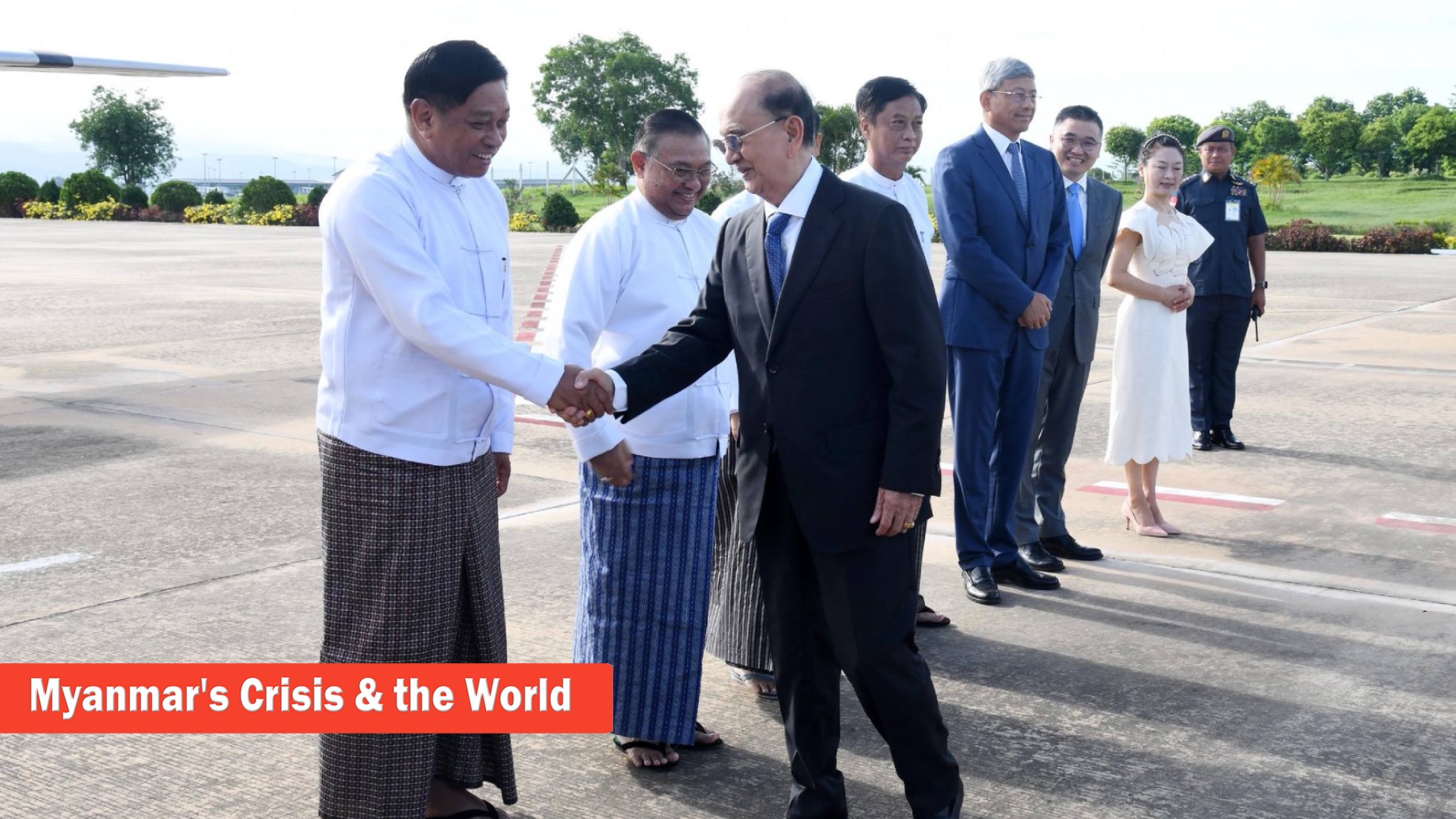 Former Myanmar President Thein Sein Makes Rare Trip to China