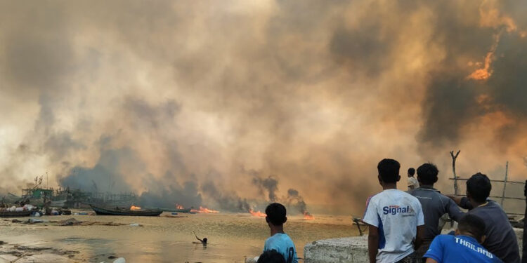 Myanmar Junta Airstrike Kills 40 Civilians on Rakhine’s Ramree Island  